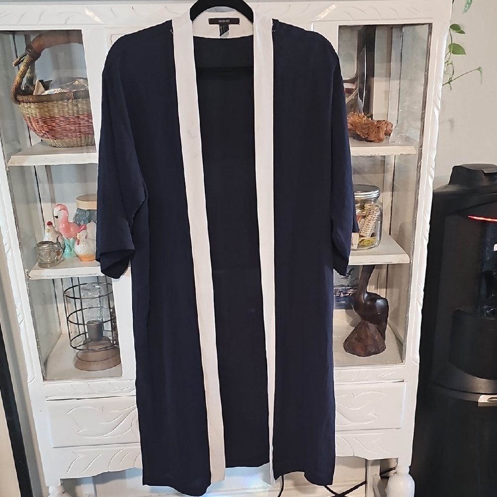 Forever 21 Black and Cream Cardigan